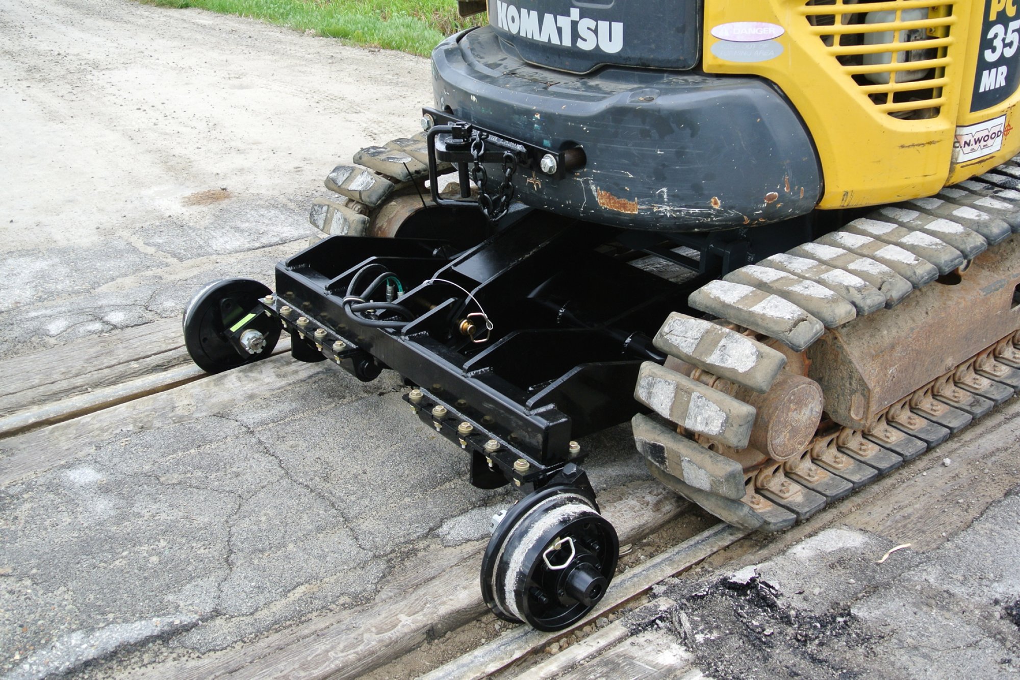 3333 Rail Gear for Mini Rubber Track Excavator - Non Driving